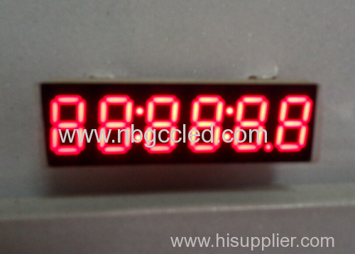 SMD 0.36 inch red color 6 digit led display for instrumentation