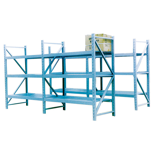 Metal cantilever storage shelf used for store pipe