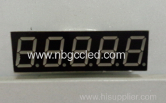 0.56" 5 digit amber color straight segment LED display