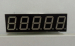 0.56" 5 digit amber color straight segment LED display