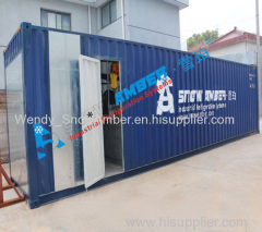 Commercial CE approved Snow Amber 5ton seawater flake ice machine