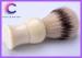 White ivory handle silvertip fibres Synthetic Hair Shaving Brush with OEM Logo