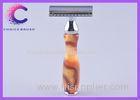 Traditional safety dual edged razor or custom wood handle safety razor