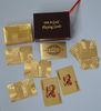 Luxury 24k gold plated playing cards with standard 52 cards + 2 jokers