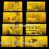 Gold Engraved EURO 500 Pure 24k Gold Banknote With PVC Holder And COA Certificate Frame