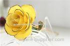 Yellow gold plated flowers 24k Gold Dipped rose valentines day gifts