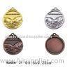 Swimming medal Blank Sport Medals , custom plated gold / silver / bronze metal medal