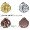 4.5cm / 5cm / 6.5cm Running medal Blank Sport Medals With Engrave press Technique