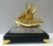 24k gold plating Metal Golden Ship Model , Arab Business ship model