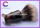 Faux horn 2 Band Shaving Brush , high mountain white badger hair razor shave brush