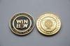 Round custom design metal poker chips 24k gold Commemorative Coins thickness 3mm