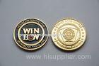 Round custom design metal poker chips 24k gold Commemorative Coins thickness 3mm