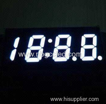 0.33" 4 digit bright white color diamond 7 segment LED display