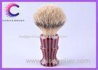 Executive Silvertip Badger Shaving Brush gift set red and black striple color acrylic handle