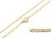 Fashion Gold Plated Stainless Steel Chains Necklace Flat Oval Ring Link For Women