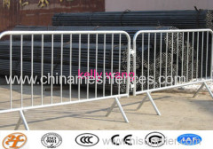 Haotian hot dipped galvanized tube pickets crowd stopper barricade factory