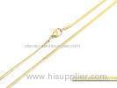 3mm 316 Stainless Steel Snake Chain / Gold Link Chain Necklaces For Women