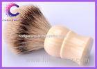 Custom Ivory handle silver tip pure bristle shaving brush for barber shop