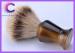 Men's shaving brushes with horn handle silver tip badger hair deluxe gift for male