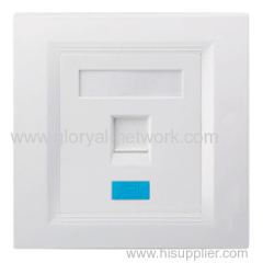 One Port RJ45 86 UK Type Faceplate