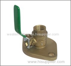 Brass Ball Valve NPT X Flange Connector.