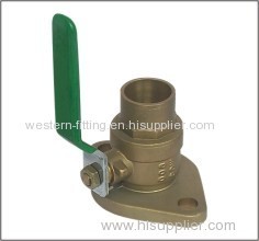 Brass Flange Ball Valve C X Flange Connector