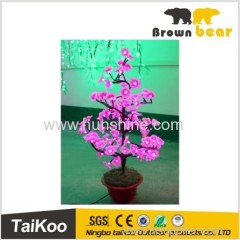 decorative pink flower pvc christmas tree