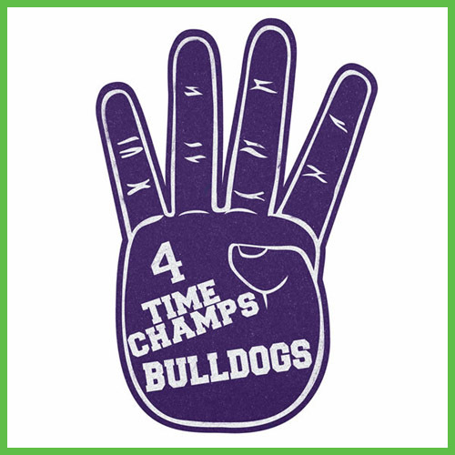 Four 4 Foam Finger Hand