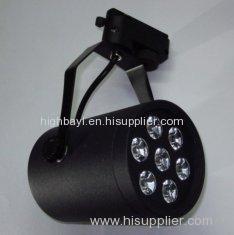 High Power Matt Black Epistar 35mil 7W LED Track Light Fixtures CE, RoHS, CCC Approval