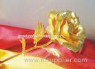 OEM plated 24k Gold Foil Rose , handmade 24 carat gold rose for Wedding gift