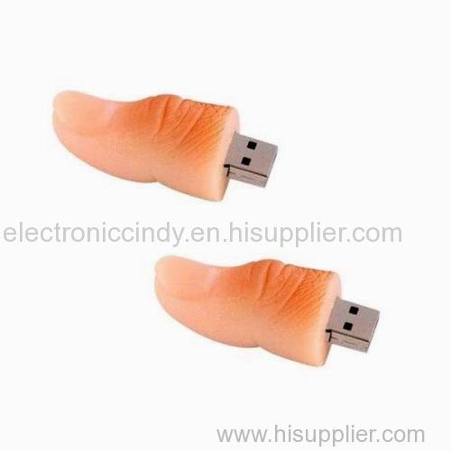 PVC Finger Model USB Flash Drive