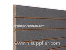Coloured Plain laminated slotted MDF board / slatwall MDF with aluminum strips , customized