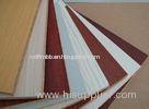 Customized melamine mdf sheets / fiberboard with orange , white , wooden grain color