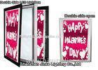 Black Single / Double Sided Ultra Thin LED Light Box Signs For Hotel