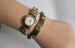 Rock Style Punk Leather Wristband Watch mens Fashion Analog Watch