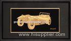 Artistic 3D Pure gold foil crafts , gold leaf music vintage vehicle frame