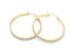 Small 35mm Stainless Steel Earrings Hoops For Women , Gold Plated