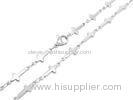 Womens 4.5mm Stainless Steel Chains Jewelry With Mini Cross Chain By The Foot