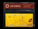 New Zealand 100 Banknote 24K Gold Engrave Banknote Plated,Gold Currency Notes