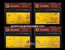 Full New Zealand Bank Note Set Plated 24K Gold Banknote With Pure 99.9% 24K Golden