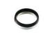 Custom Two Tone Silver And Black Stainless Steel Mens Ring 2 Layer Circle