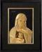 Gold foil Mother Mary fram crafts , 3d gold leaf art light as feather