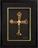 OEM gold foil cross frame For home decoration , office decoration