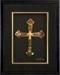 OEM gold foil cross frame For home decoration , office decoration