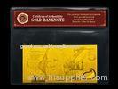 AUD $5 New Federation 24k Gold Banknote Plated With COA Certificate