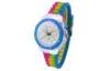 Rainbow Silicone Strap Kids Quartz Watches , Waterproof Wrist Watch