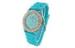 Trendy Silicone Wristband Watch Children Analog Watch With Alloy Back Case
