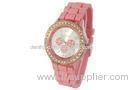 Waterproof Geneva Style Analogue Watch Custom Silicone Womens Watch