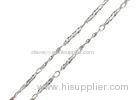 Contemporary Pure Sterling Silver Chain Link Necklace / Silver Neck Chains