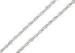 Double Oval Ring Link 925 Sterling Silver Rope Chain Bracelet For Women